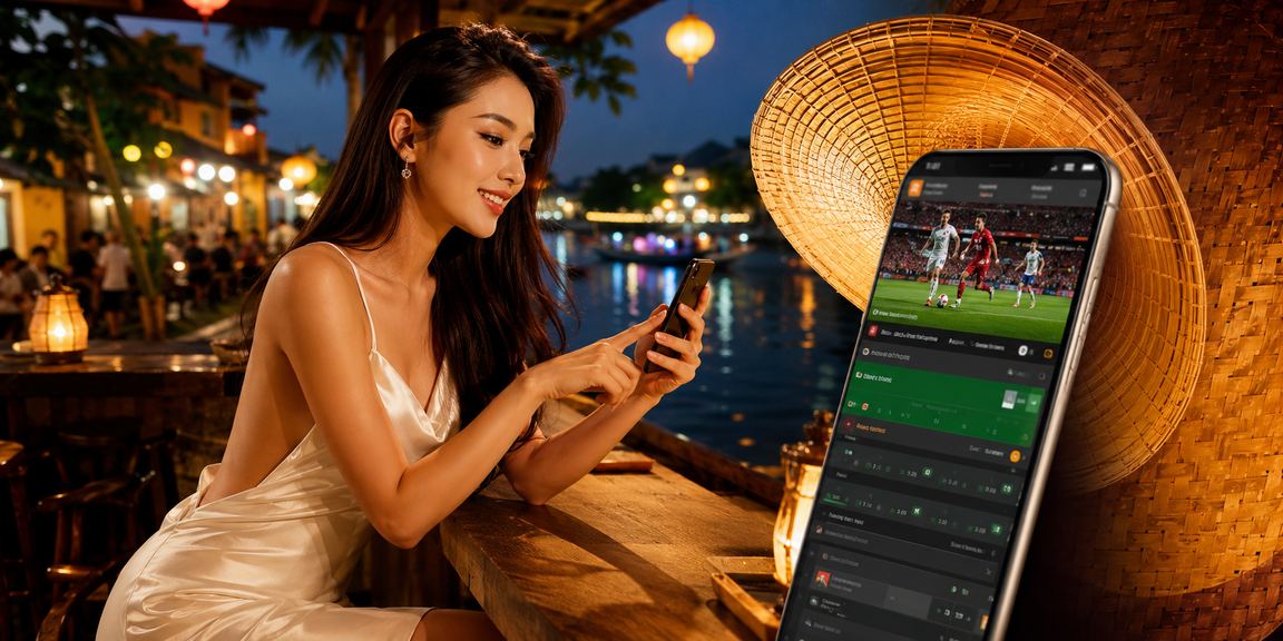Người chơi tại Hội An thưởng thức trải nghiệm cá cược thể thao với nón lá truyền thống